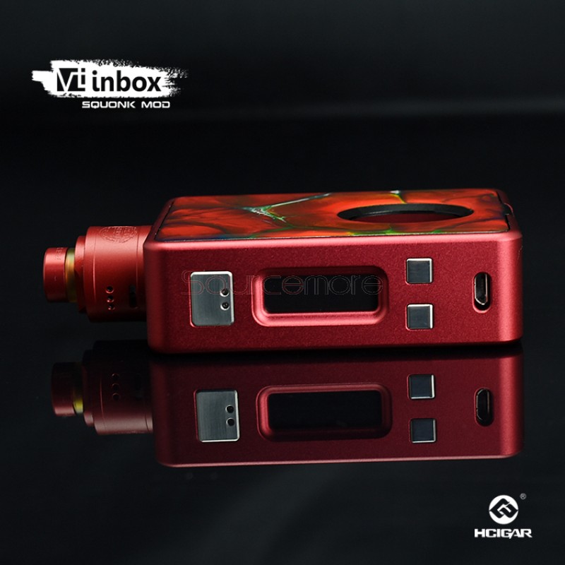 Hcigar VT Inbox with Maze V1.1 Starter Kit Powered by Single 18650 Cell-Red