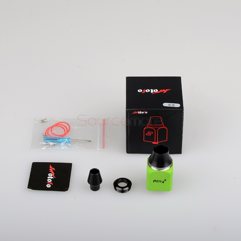 Wotofo Atty3 Cubed RDA Atomizer - Green