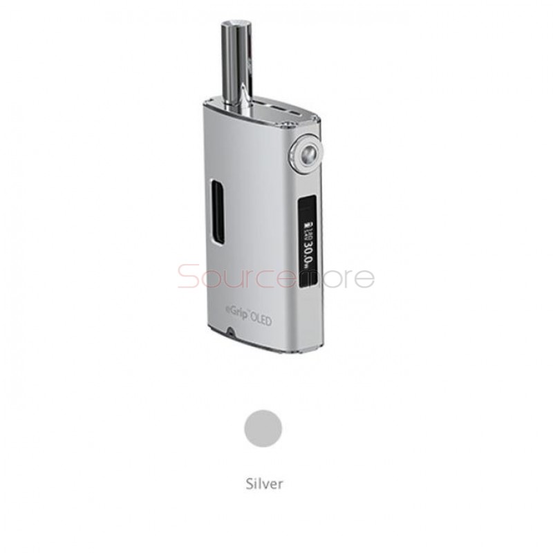 Joyetech eGrip OLED 30W CL Version Starter Kit VV/VW Mode 1500mah/3.6ml Capacity US Plug-Silver
