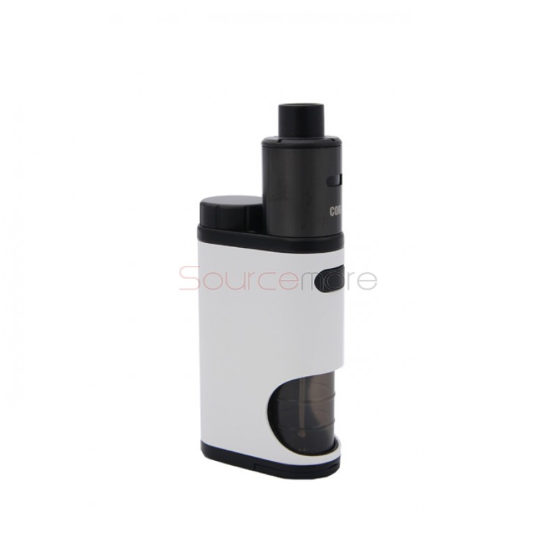 Eleaf Pico Squeeze Mod with Coral RDA Kit Replaceable 18650 Battery and 6.5ml Liquid Capacity- White