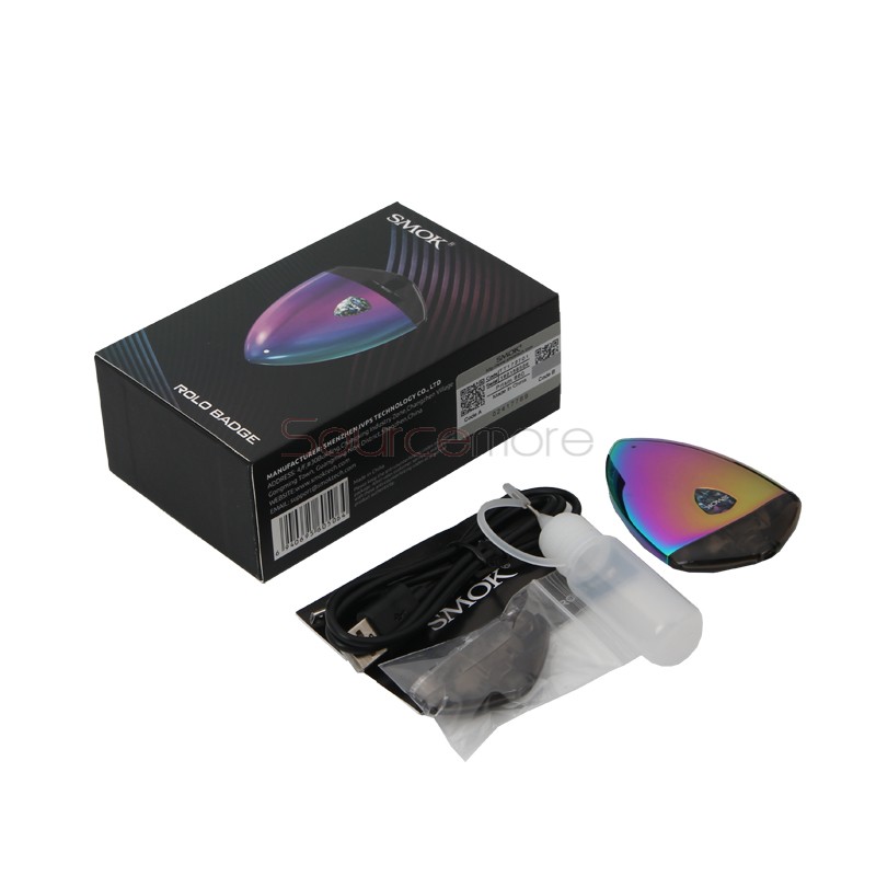 Smok Rolo Badge Kit with 2ml and 250mah Capacity-Prism Rainbow