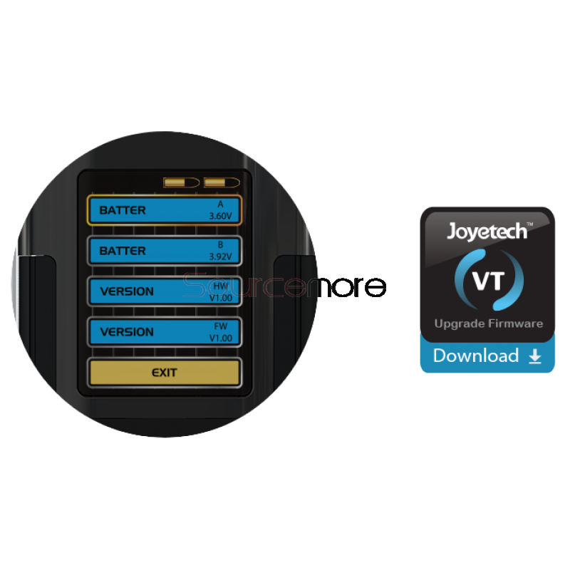 Joyetech ESPION with ProCore X Kit 200W ESPION Box Mod and 2.0ml/4.5ml ProCore X Atomizer-Black
