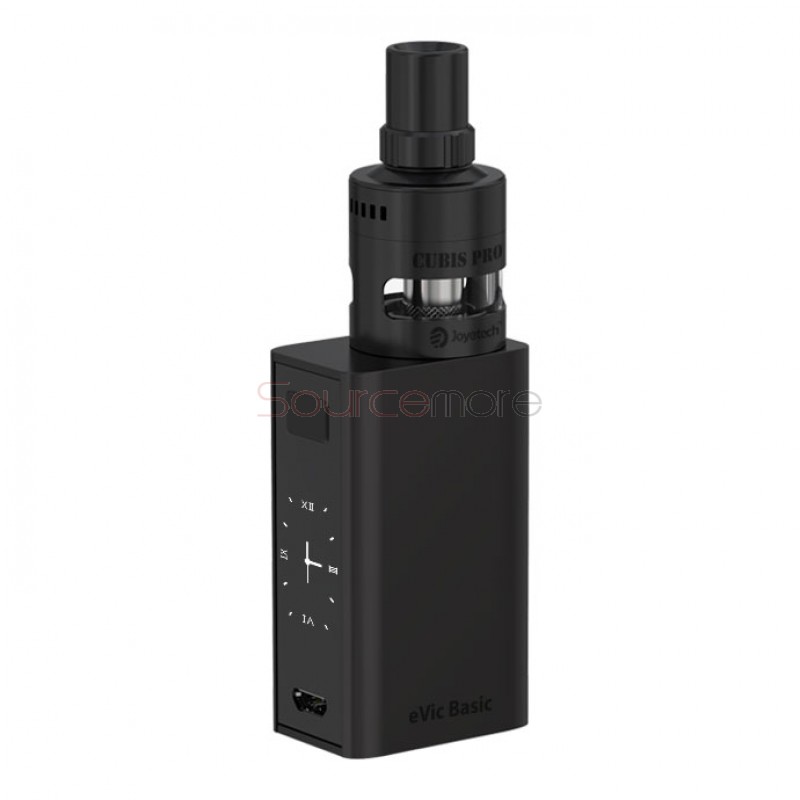 Joyetech eVic Basic Kit 1500mah eVic Basic 40W Mod with 2ml Cubis Pro Mini Atomizer- Black