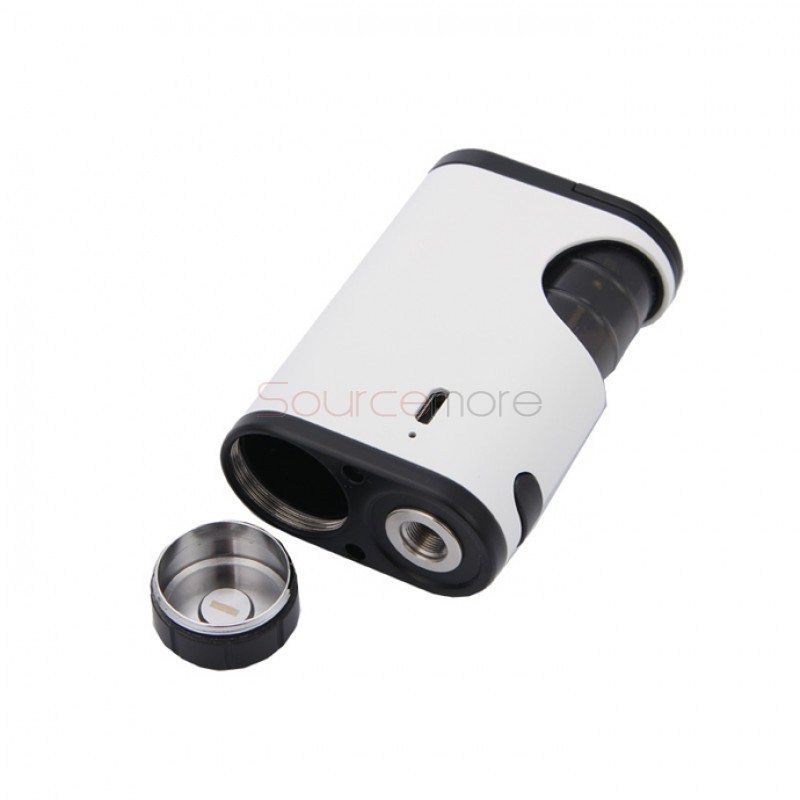 Eleaf Pico Squeeze Mod with Coral RDA Kit Replaceable 18650 Battery and 6.5ml Liquid Capacity- White