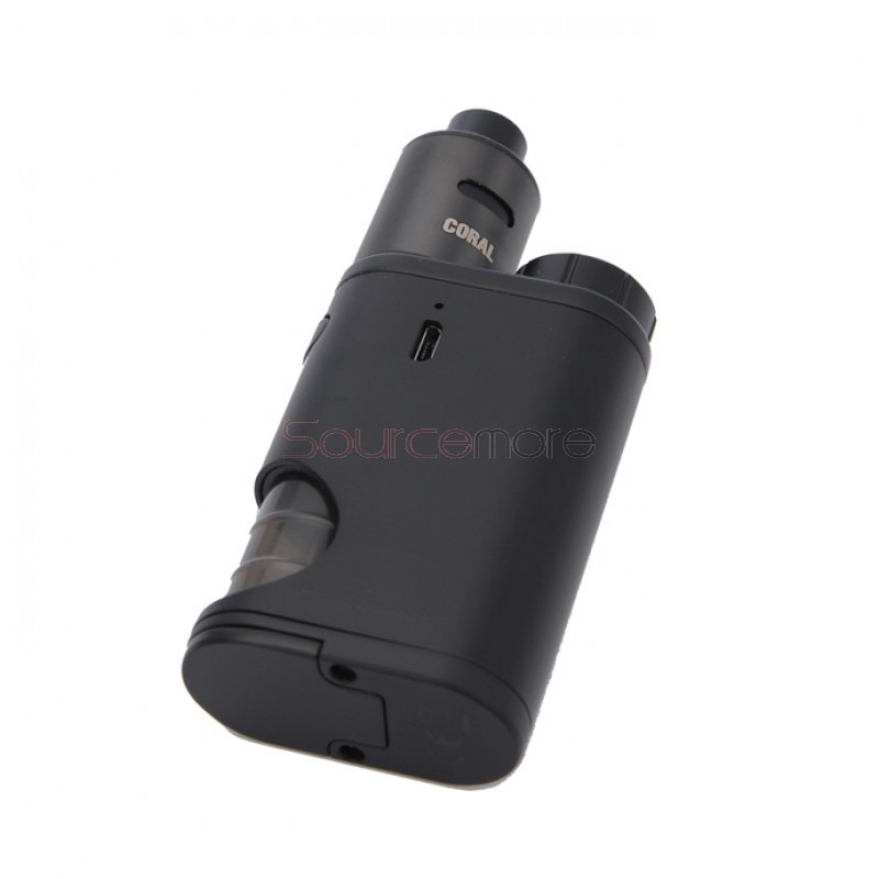 Eleaf Pico Squeeze Mod with Coral RDA Kit Replaceable 18650 Battery and 6.5ml Liquid Capacity- Black