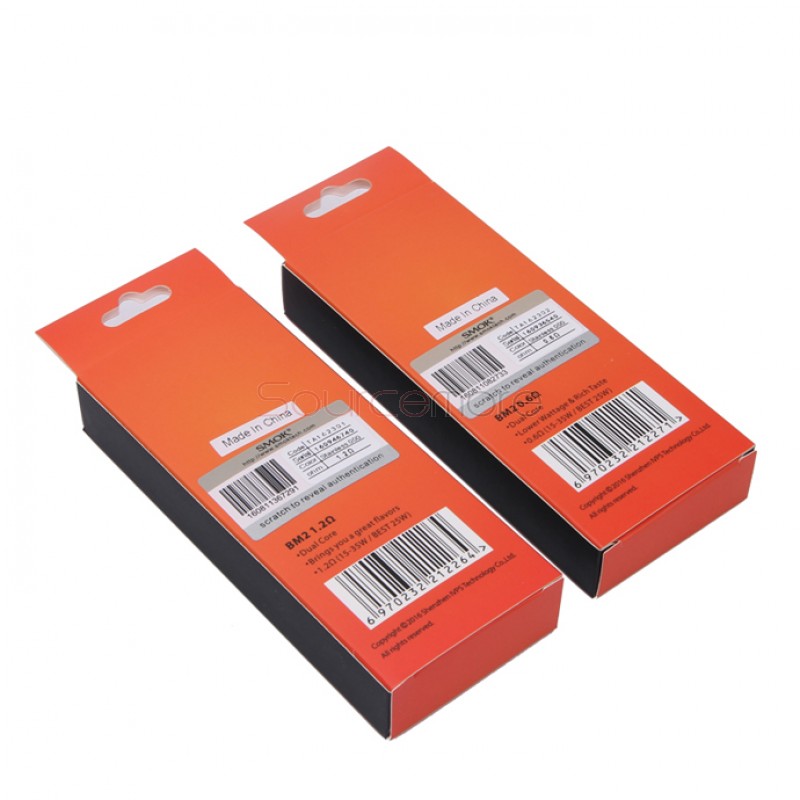 Smok BM2 Core Replacement Kanthal Dual Core for Brit Tank 5pcs- 0.6ohm