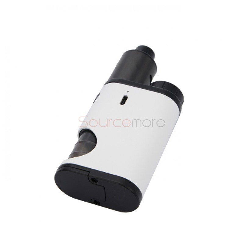 Eleaf Pico Squeeze Mod with Coral RDA Kit Replaceable 18650 Battery and 6.5ml Liquid Capacity- White
