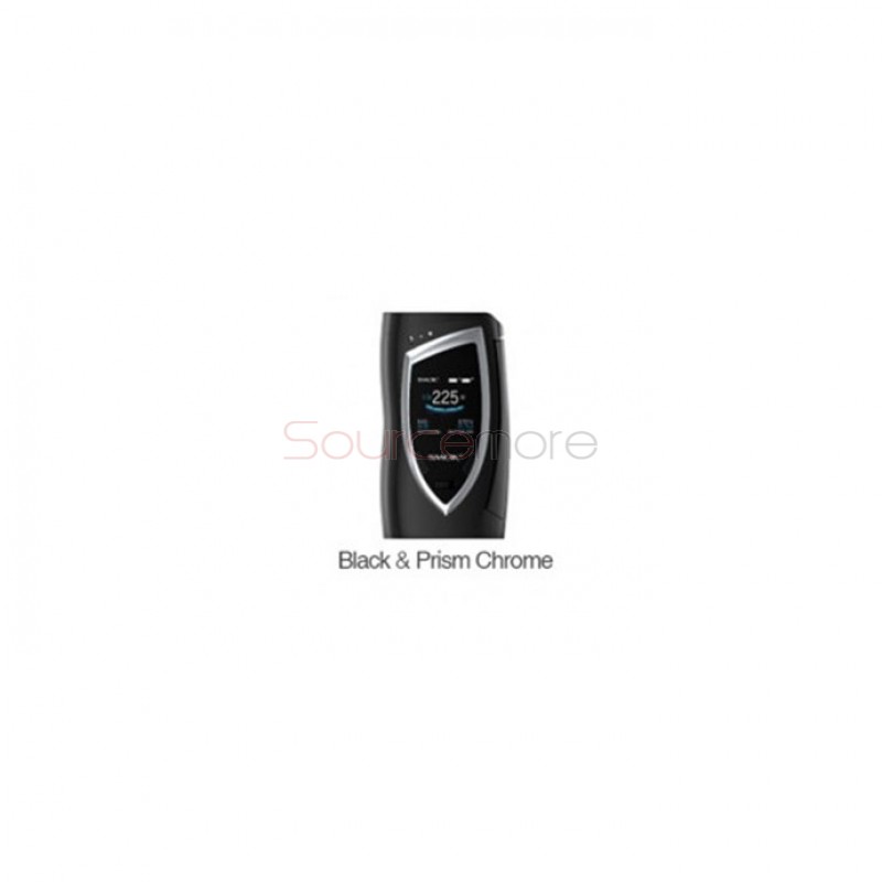 Smok Devilkin 225W OLED Mod Powered by Dual 18650 Cells-Black and Prism Chrome