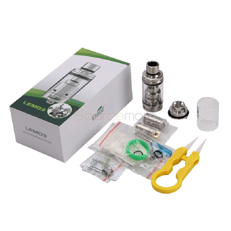 Eleaf Lemo 3 RTA 4ml  Full Kit- Silver