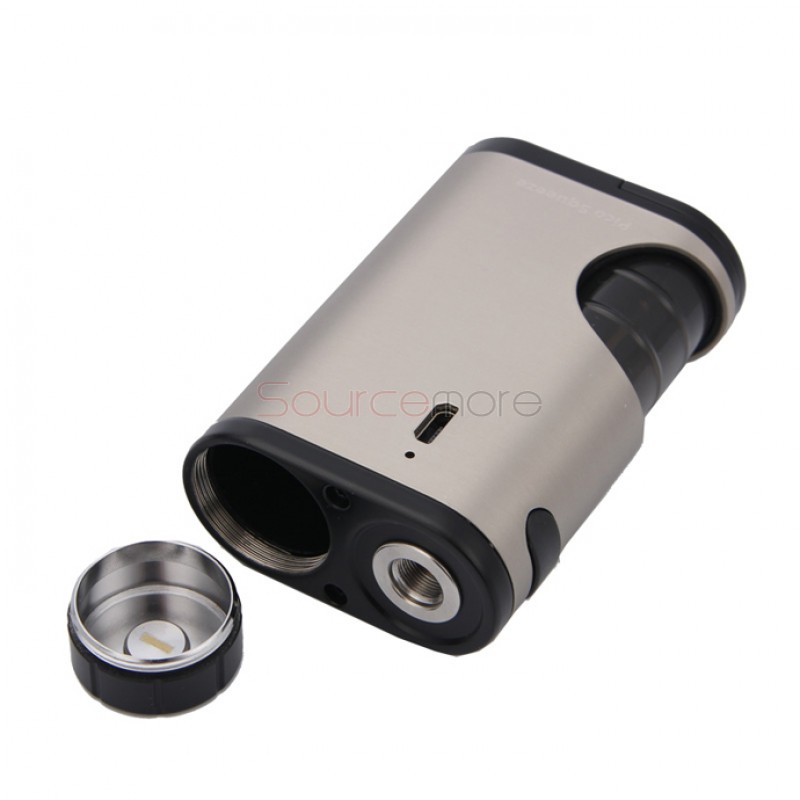 Eleaf Pico Squeeze Mod with Coral RDA Kit Replaceable 18650 Battery and 6.5ml Liquid Capacity- Silver