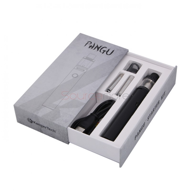 Kanger Pangu Starter Kit with 3.5ml Top-filling Design Pangu Tank and 2500mAh Battery Capacity- Black