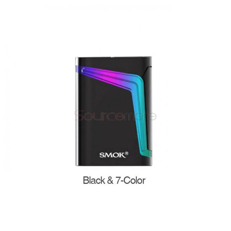 Smok V-FIN 160W VW/TC Box Mod with 8000mah Built-in Capacity-Black and 7-Color