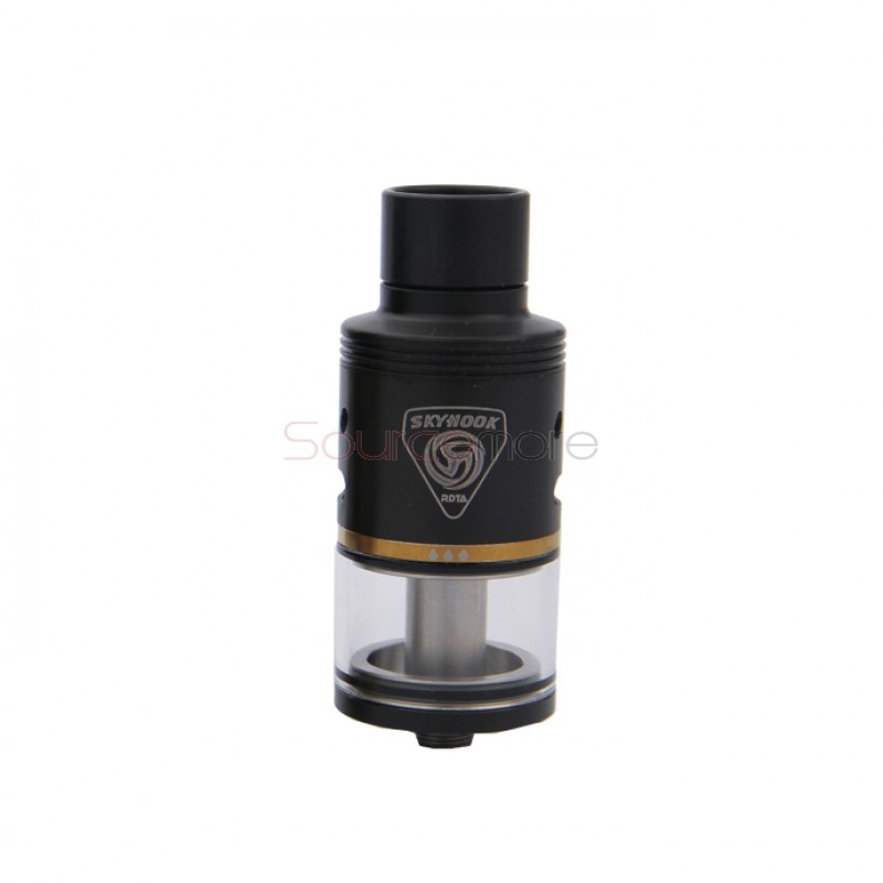 Smok Skyhook RDTA Side-filling Tank Support Single or Dual Coil Deck with 5ml Capacity and 24.5mm Diameter- Black