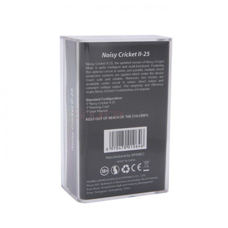 Wismec Noisy Cricket II-25 Mod - Silver