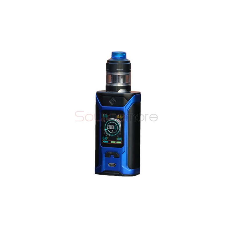 Wismec Sinuous Ravage230 Kit with GNOME Evo Tank 4ml - Custom Blue
