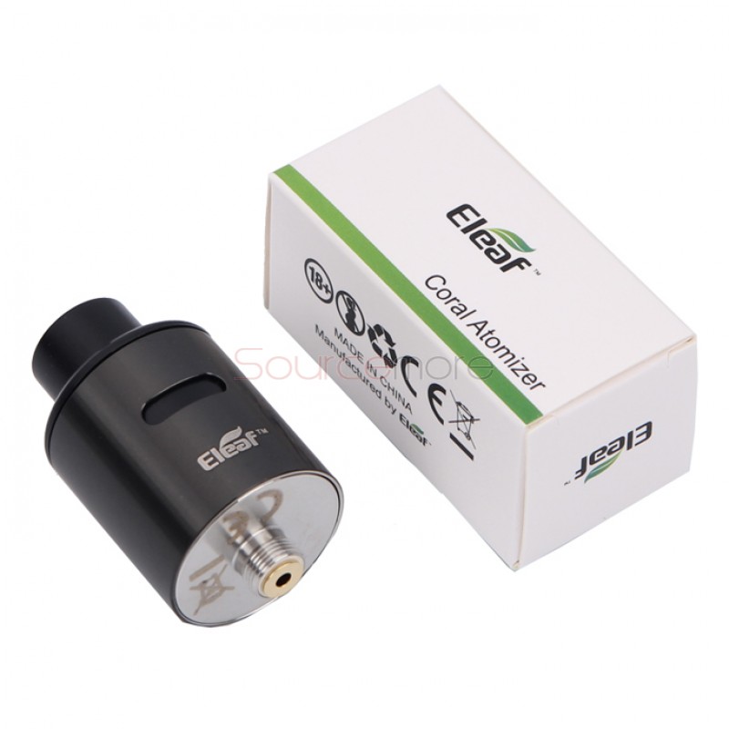 Eleaf Coral RDA 22mm Diameter Rebuildable Dripping Atomizer with Bottom-fed-Black 