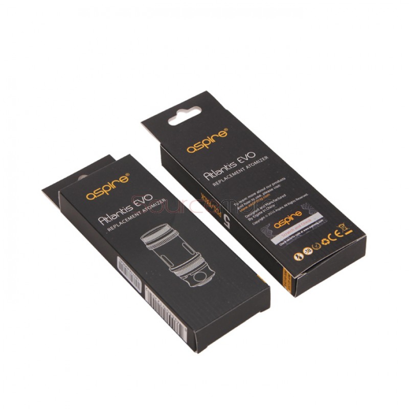 Aspire Atlantis EVO Replacement Coil Head 5pcs - Kanthal Clapton 0.5ohm