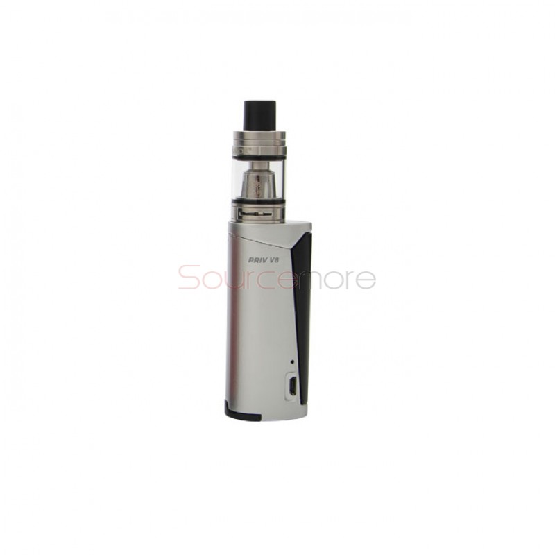Smok Priv V8 Kit Priv V8 mod with TFV8 Baby Tank-Silver Black