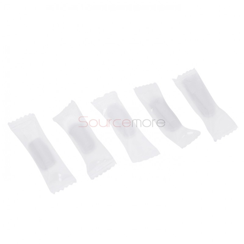 Disposable Silicone Short Version Drip Tip 10pcs-Clear