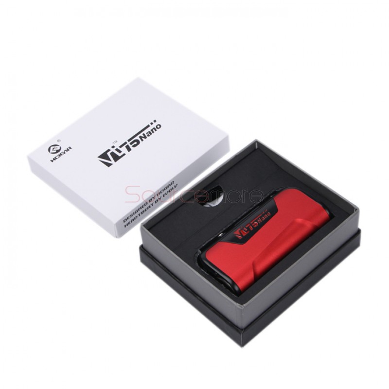 Hcigar VT75 Nano Evolv DNA75 Chipest TC Mod Support SS/Ni/Ti Powered by Single 18650 Cell-Red