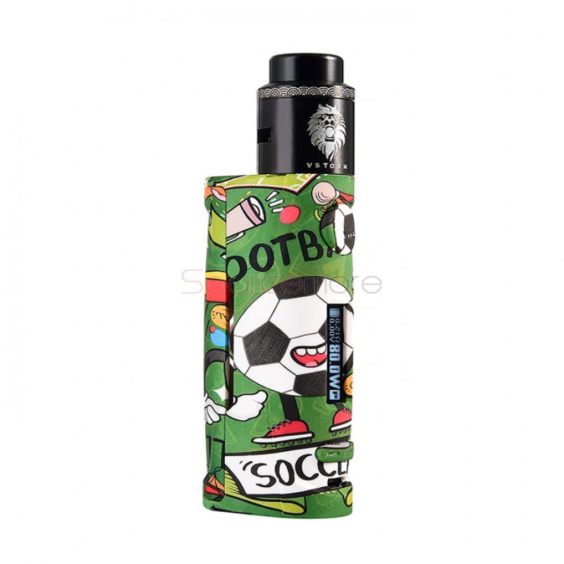 Vapor Storm Puma Baby TC Box Mod 80W with Lion RDA Atomizer 24 Vape Kit Football