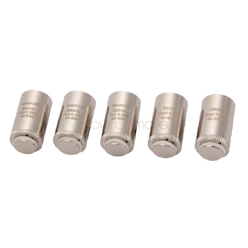 Eleaf Dual Replacement Coil Head SS316 Coil Head for LYCHE atomizer 5pcs- 0.25ohm