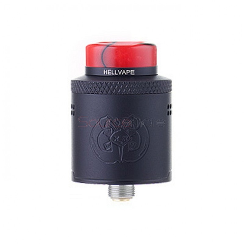 Hellvape Drop Dead RDA Rebuildable Dripping Atomizer - Full Black