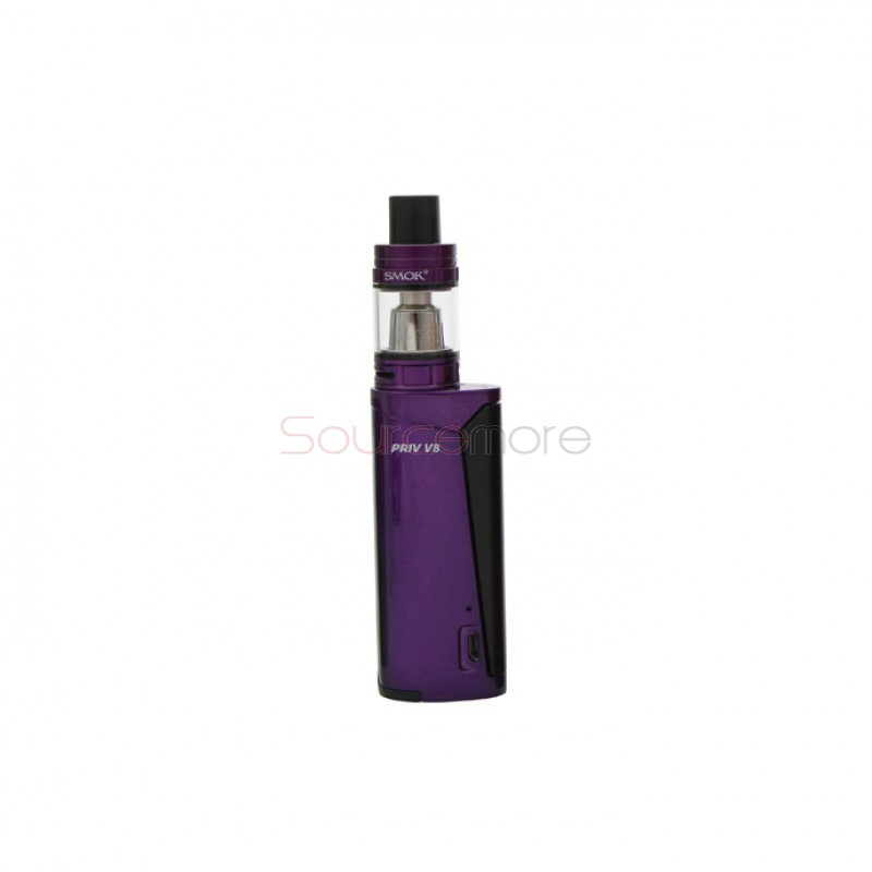 Smok Priv V8 Kit Priv V8 mod with TFV8 Baby Tank-Purple Black