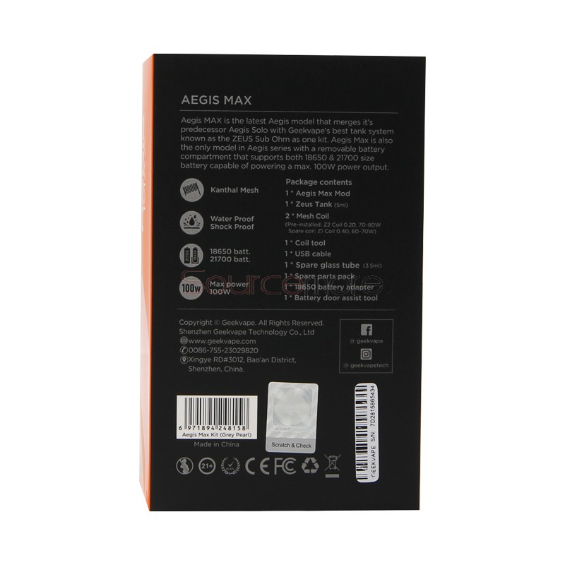 【めっちゃ変わる】 Zeus with 100W Kit Max Aegis GeekVape Sub Tank Ohm アイドルグッズ