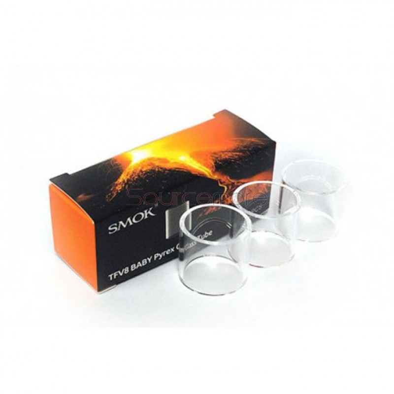 SMOK TFV8  Baby Replacement Pyrex Glass Tube 3pcs