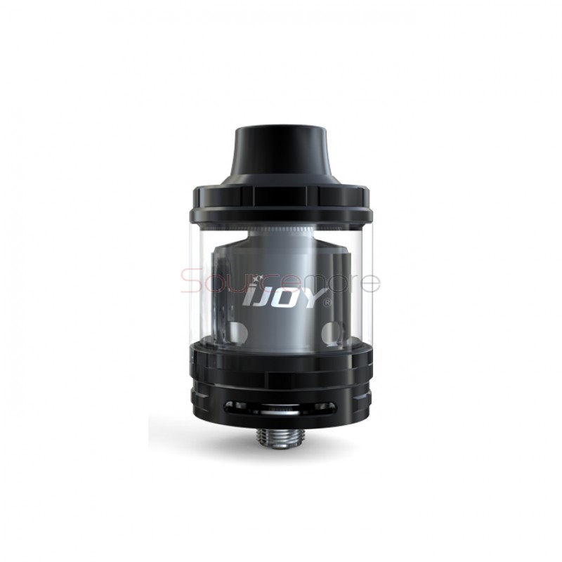 IJOY EXO 2ml RTA with Top-filling System Support Single and Dual Build Deck- Black
