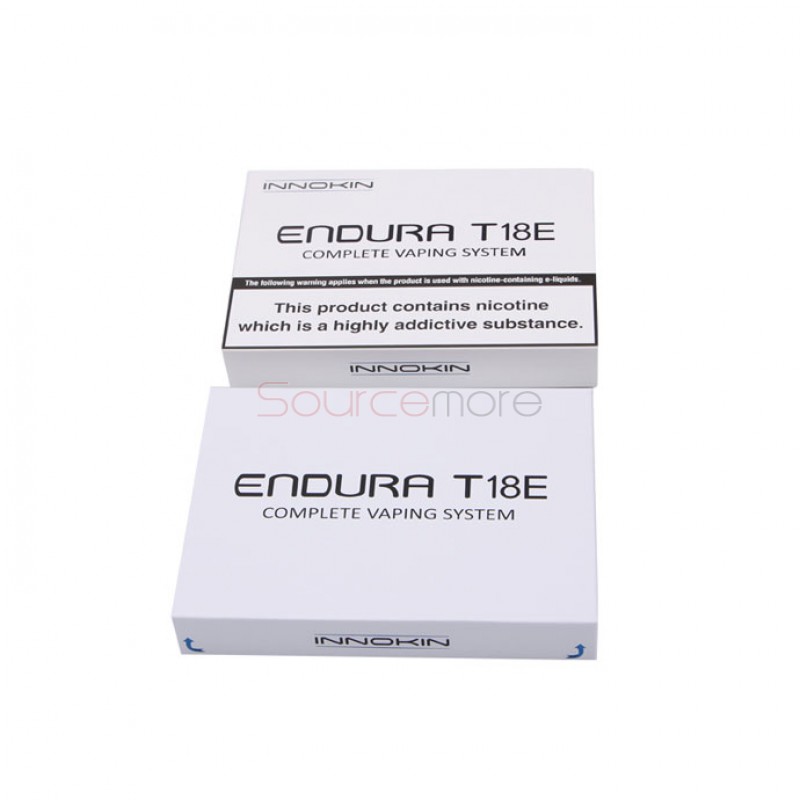 Innokin Endura T18E Starter Kit 2000mah Endura T18E Battery with 2ml Prism Tank- Silver
