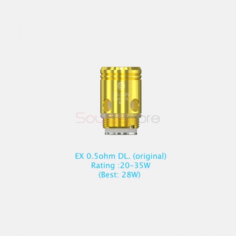 Joyetech EX 0.5ohm DL. Replacement Coil Head for Exceed D22 Atomizer 5pcs