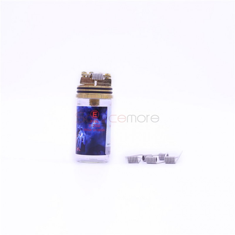 LTQ Demon Killer Heating Wire 0.25ohm for Rebuildable Atomizers 316L 26GA*2+38GA Wire-Flame coil E