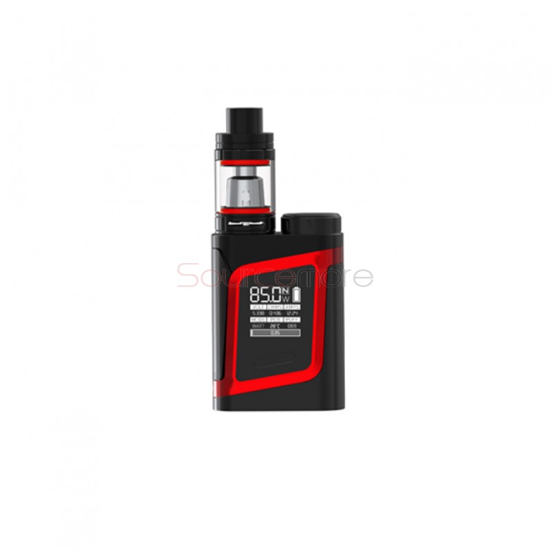 Smok RHA85 TC 85W Starter Kit RHA85 OLED Screen Mod with TFV8 Baby Tank- Black Red