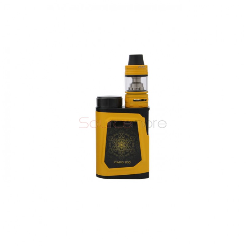 IJOY CAPO 100 Kit CAPO 100W Mod Powered by 21700 Battery with 3.2ml Captain Mini Tank-Yellow
