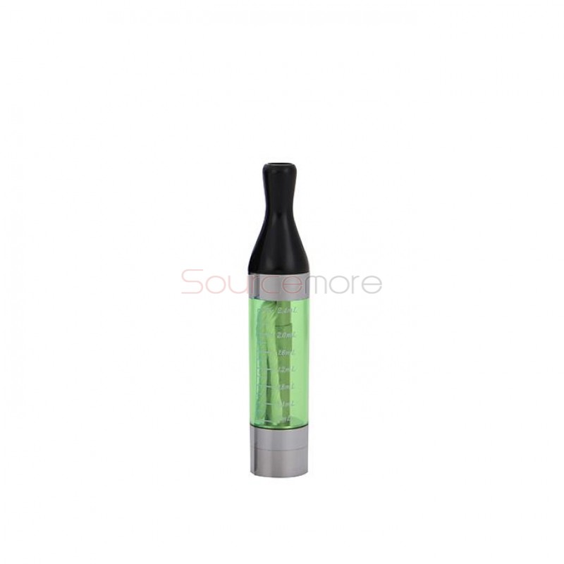 5pcs Kanger T2 Clearomizer 2.4ml eGo Thread Replaceable Coil Head-Green