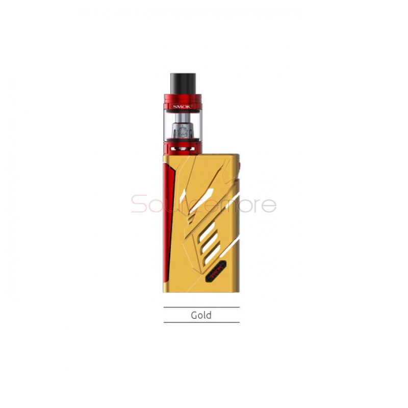 Smok T-PRIV Kit 5ml TFV8 Big Baby Tank with T-PRIV 220W Mod Powered by Dual 18650 Cells- Gold