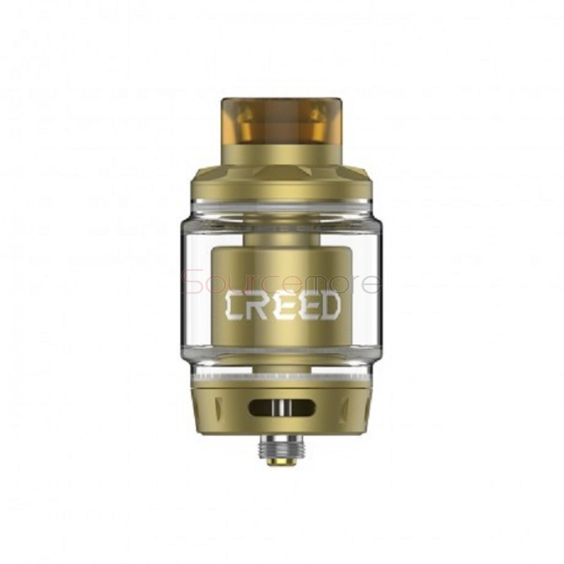 Geek Vape Creed RTA 6.5ml Rebuildable Tank Atomizer - Gold