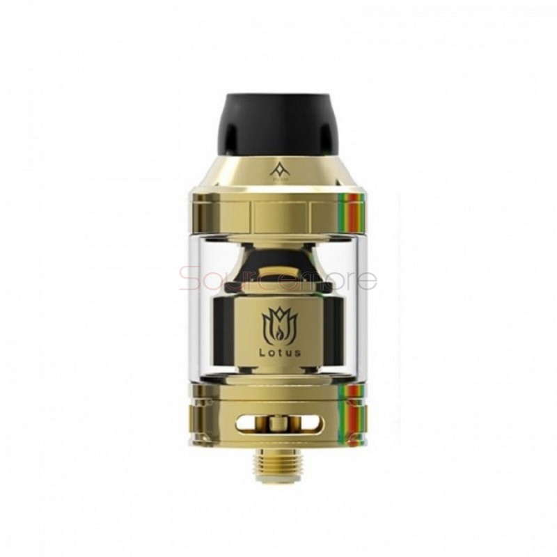 Hugsvape Lotus RTA Rebuildable Tank Atomizer - Gold