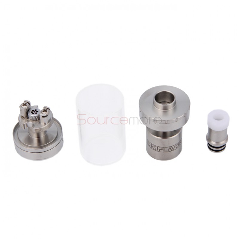 Digiflavor Siren GTA 4ml Liquild Capacity Mouth to Lung Genisis Tank Atomizer 22mm Diameter Version- Silver