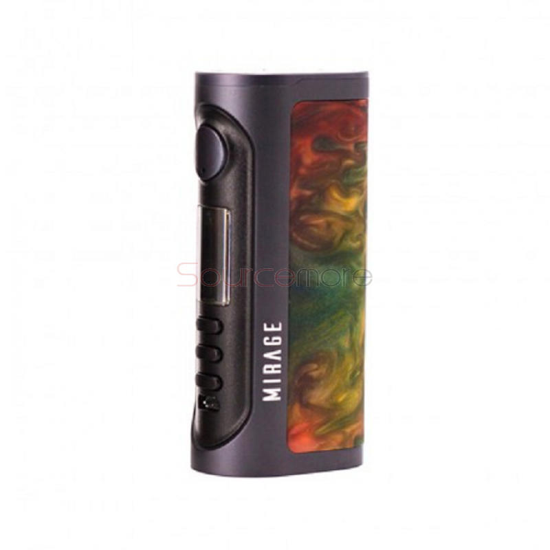Lost Vape Mirage DNA75C 75W Box Mod - Gray Frame & Red Resin