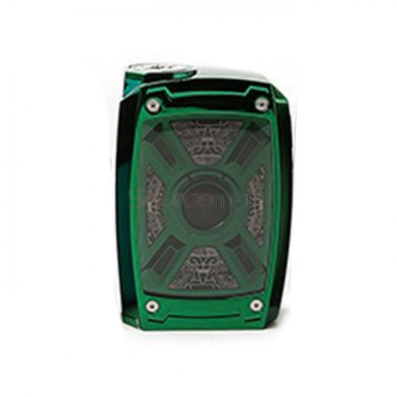 Tesla XT 220W Box Mod with RGB LED Light - Green