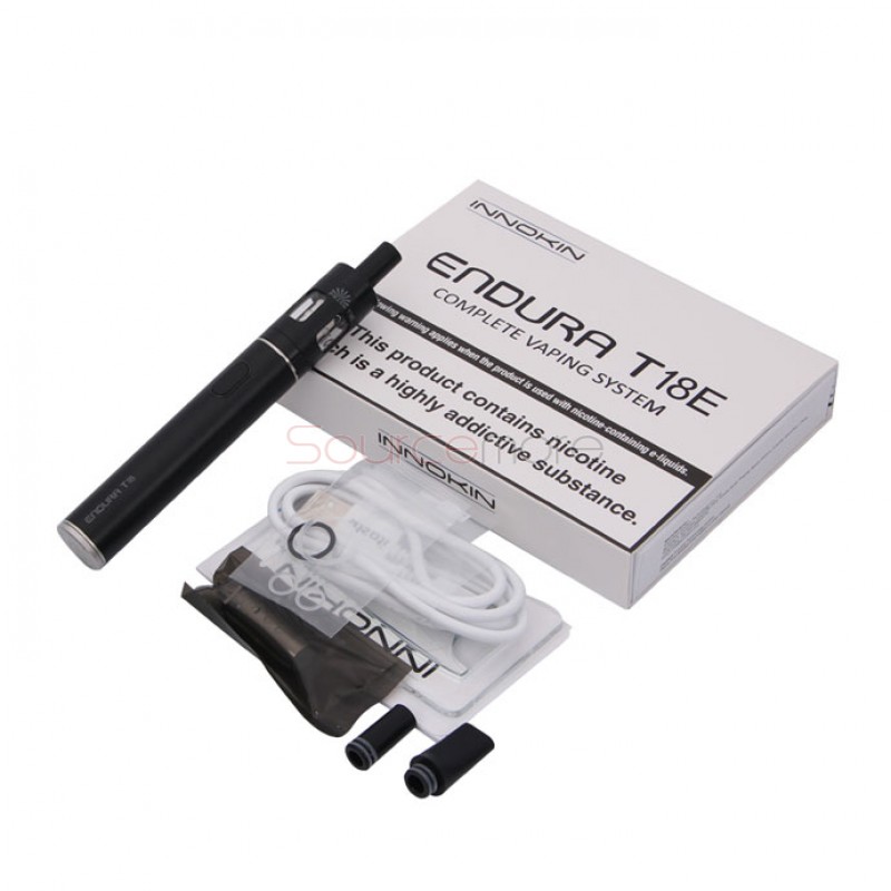 Innokin Endura T18E Starter Kit 2000mah Endura T18E Battery with 2ml Prism Tank- Black