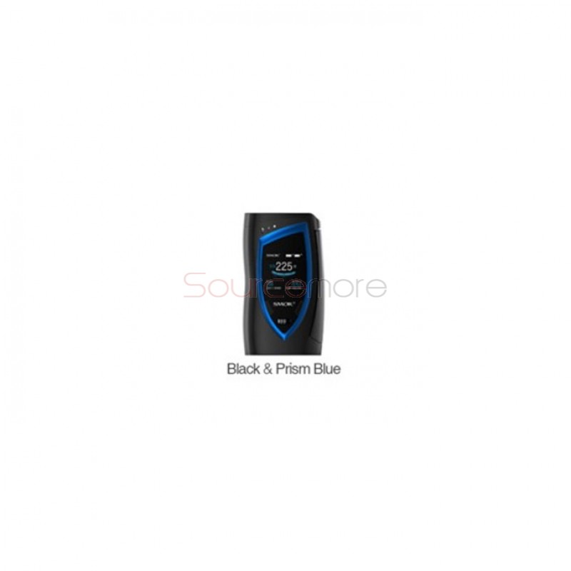 Smok Devilkin 225W OLED Mod Powered by Dual 18650 Cells-Black and Prism Blue