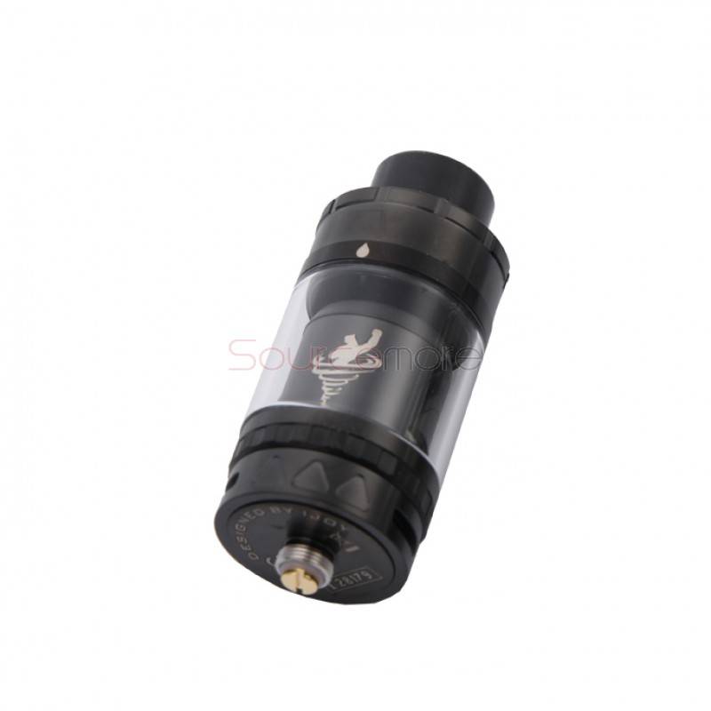 IJOY Tornado Hero Two Post Build Deck RTA/Sub Ohm Tank with 5.2ml Capacity-Black