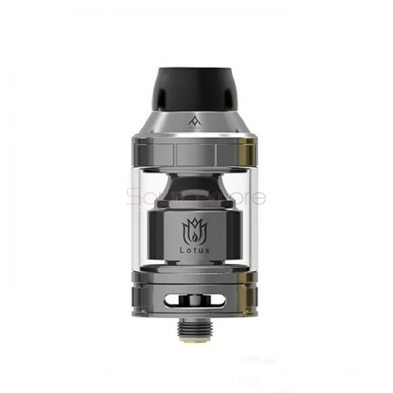 Hugsvape Lotus RTA Rebuildable Tank Atomizer - Gun Metal