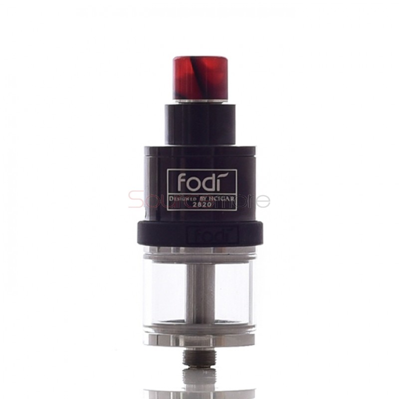 HCigar Fodi RTA&RDA Atomizer 2.5ml Liquid Capability 22mm Diameter Dual Post Adjustable Airflow Control Atomizer-Black