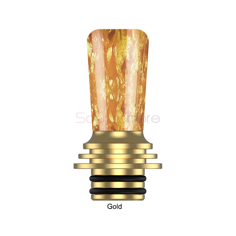 Hellvape Dead Rabbit MTL RTA Long Resin 510 Drip Tip Gold