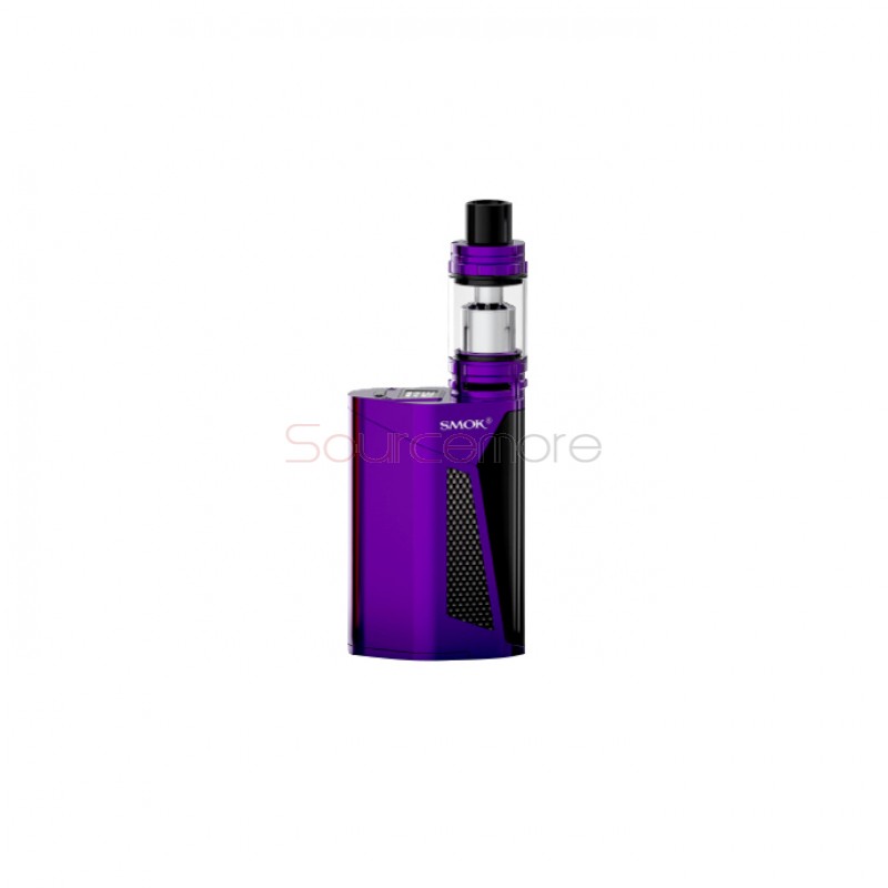 Smok GX350 TC Kit GX350 OLED Screen TC/VW Mod with TFV8 Tank- Purple Black 